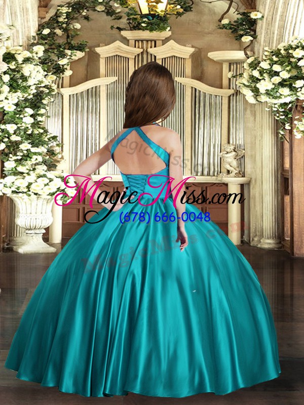wholesale fashion fuchsia sleeveless ruching floor length custom made pageant dress