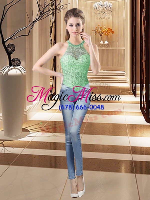 wholesale apple green two pieces beading and ruffles sweet 16 dresses lace up organza sleeveless