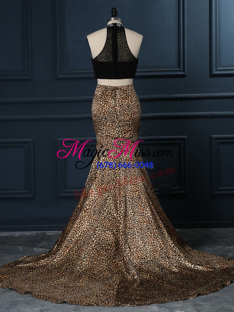 wholesale zipper evening gowns black for prom and party and military ball with beading court train