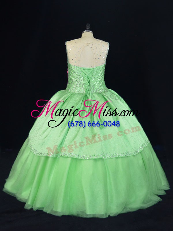 wholesale romantic floor length lace up sweet 16 dress for sweet 16 and quinceanera with beading