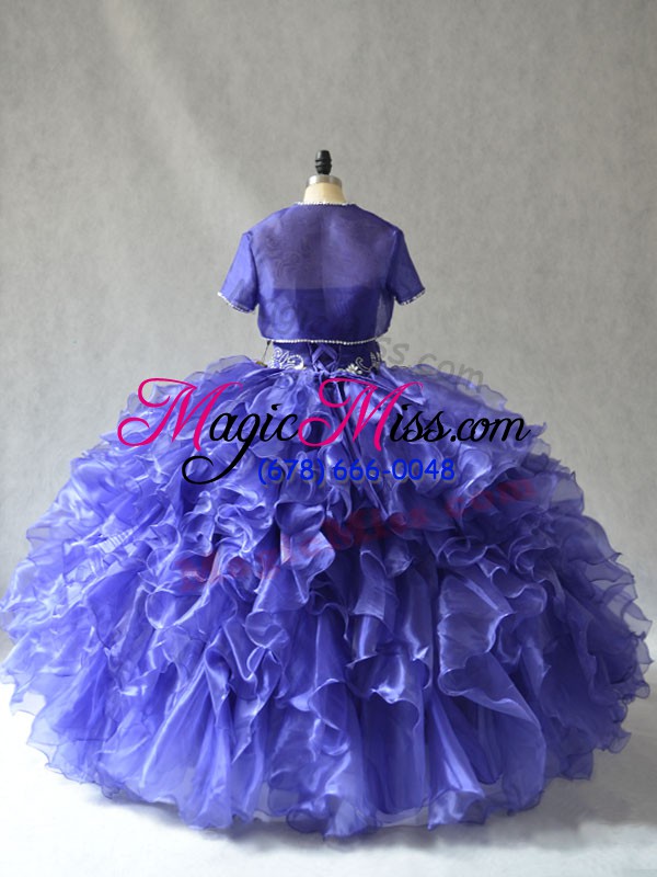 wholesale organza sleeveless floor length quince ball gowns and beading and ruffles