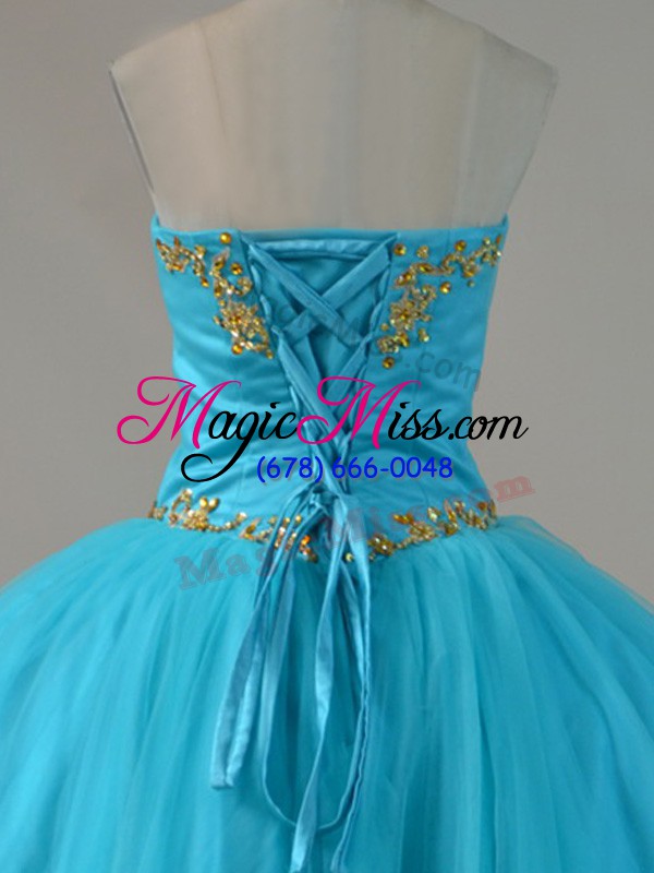 wholesale stylish sleeveless beading lace up vestidos de quinceanera