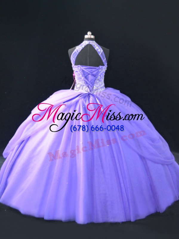 wholesale lavender sleeveless tulle lace up quinceanera gowns for sweet 16 and quinceanera