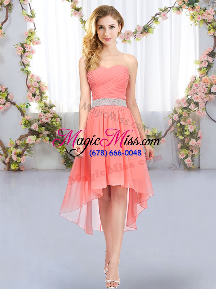 wholesale new style sleeveless belt lace up quinceanera court dresses