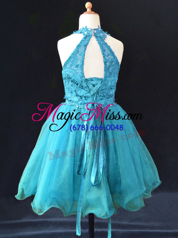 wholesale sleeveless beading and lace lace up flower girl dresses for less