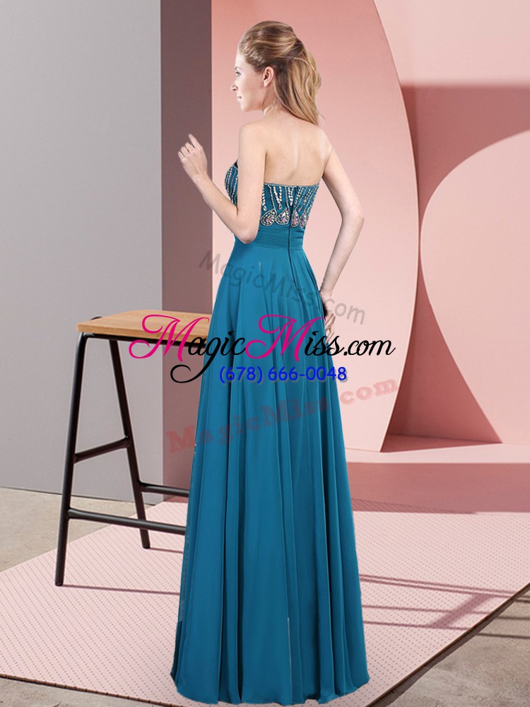 wholesale sophisticated brown zipper prom evening gown beading sleeveless floor length