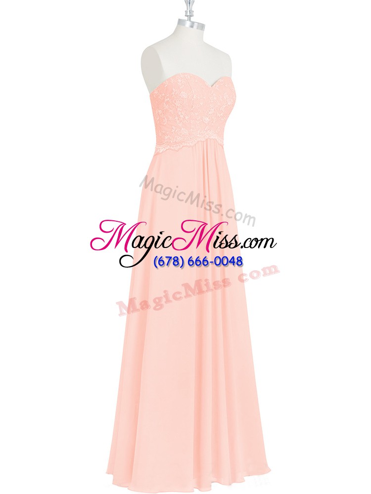 wholesale great pink sweetheart zipper lace and appliques prom party dress sleeveless