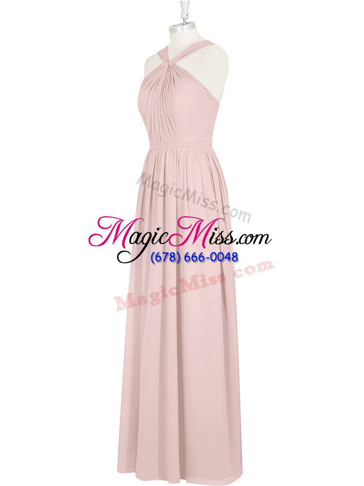 wholesale custom designed sleeveless zipper floor length pleated evening dress