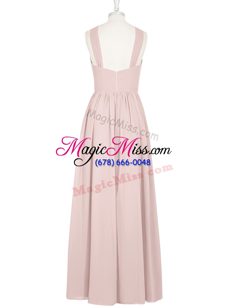 wholesale custom designed sleeveless zipper floor length pleated evening dress