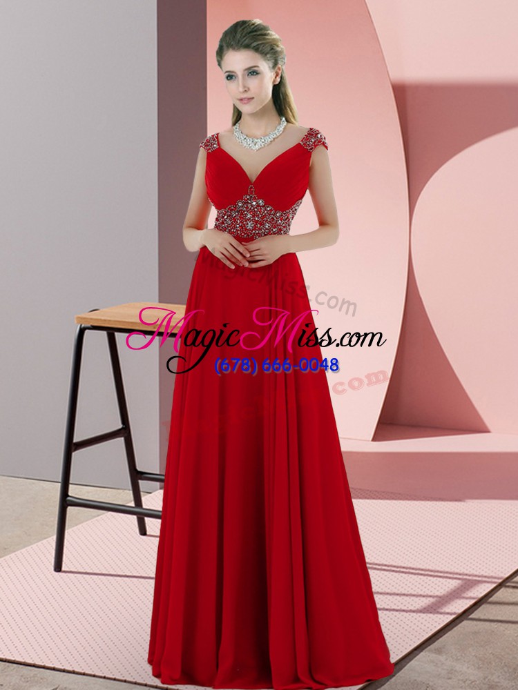 wholesale fantastic red prom dresses sweetheart sleeveless sweep train lace up