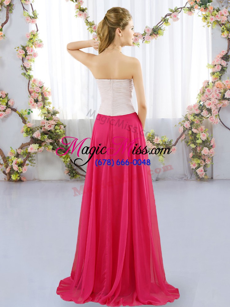 wholesale multi-color sleeveless chiffon zipper quinceanera court dresses for prom and party and wedding party