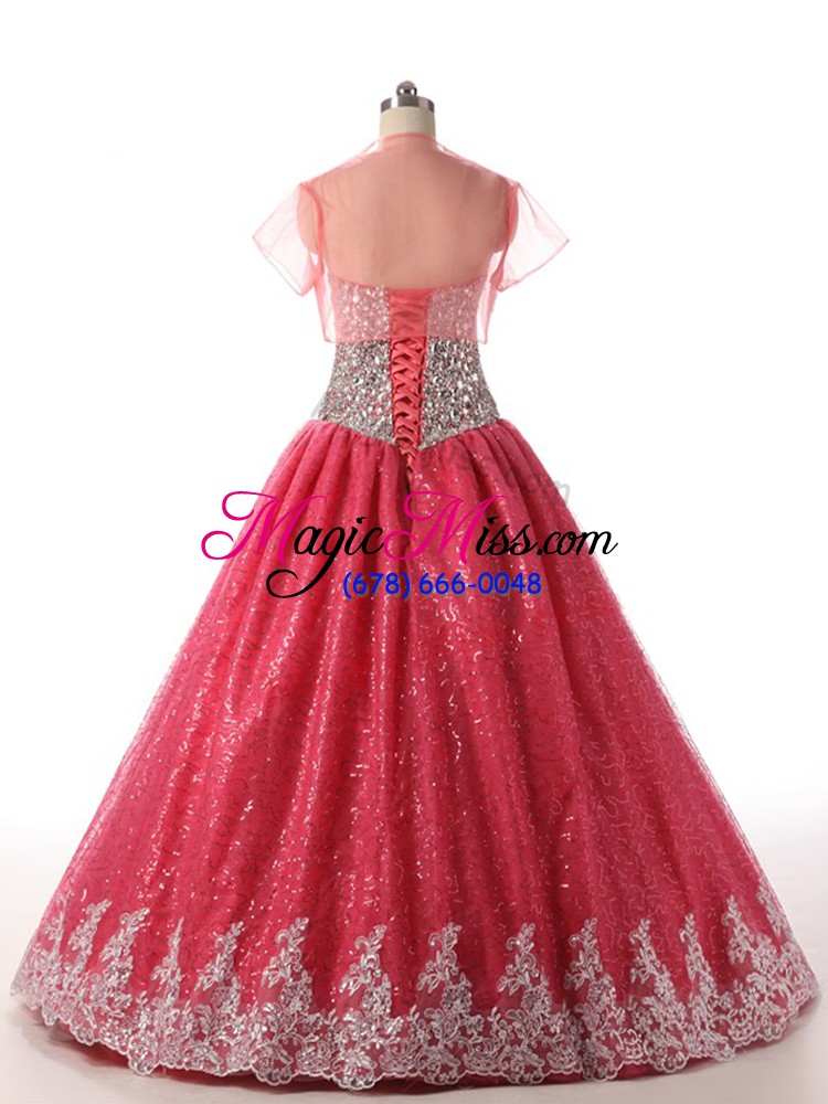 wholesale sleeveless lace up floor length beading and appliques vestidos de quinceanera