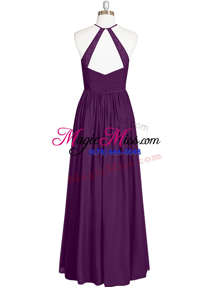 wholesale chiffon sleeveless ankle length prom dresses and lace