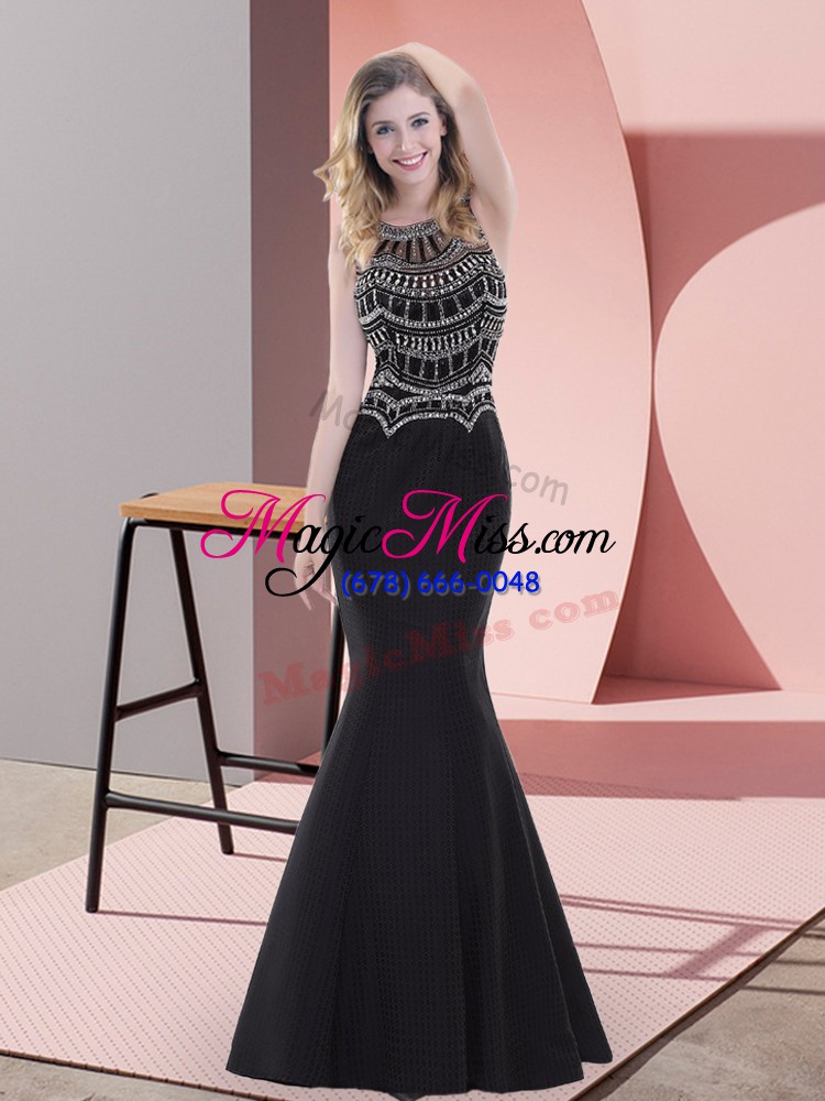wholesale elegant satin sleeveless floor length prom party dress and beading