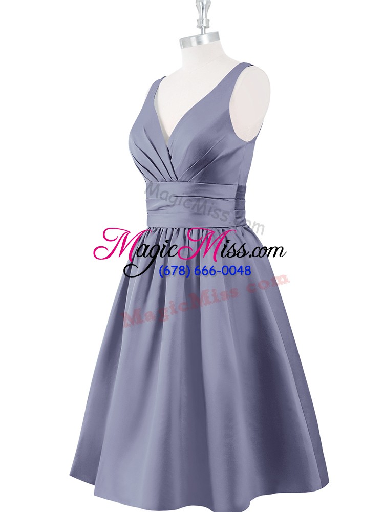 wholesale luxury sleeveless ruching zipper prom dresses