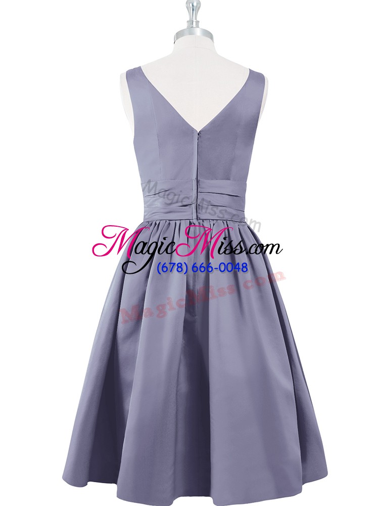 wholesale luxury sleeveless ruching zipper prom dresses