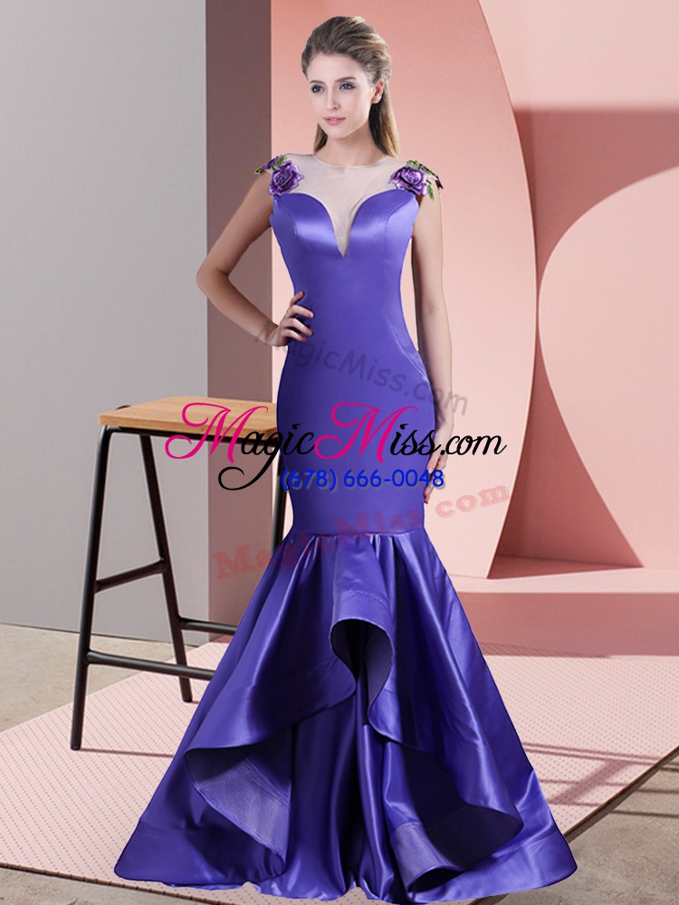 wholesale fine sleeveless sweep train beading and appliques side zipper homecoming dress