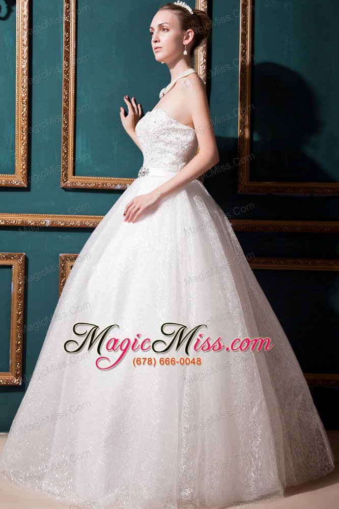 wholesale elegant ball gown sweetheart floor-length beading satin and tulle beading wedding dress