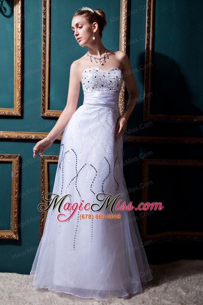wholesale pretty column sweetheart floor-lengthtulle beading wedding dress