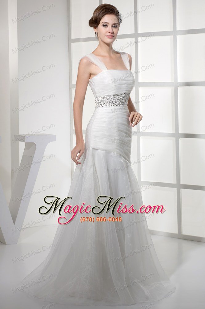 wholesale square neck beautiful beading long princess wedding dress