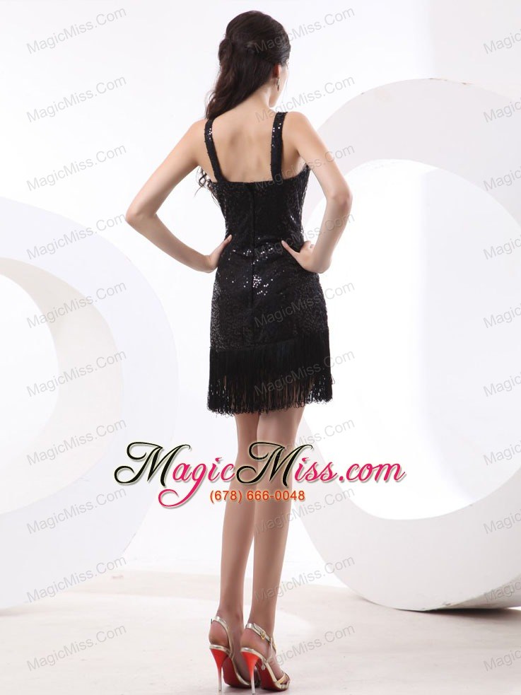 wholesale straps and sequin over skirt for sexy prom dress with short and mini-length