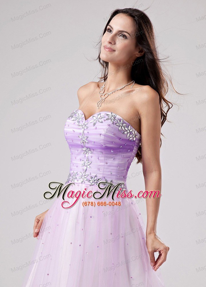 wholesale beautiful lavender prom cocktail dress beaded decorate bust sweetheart mini-length in 2013