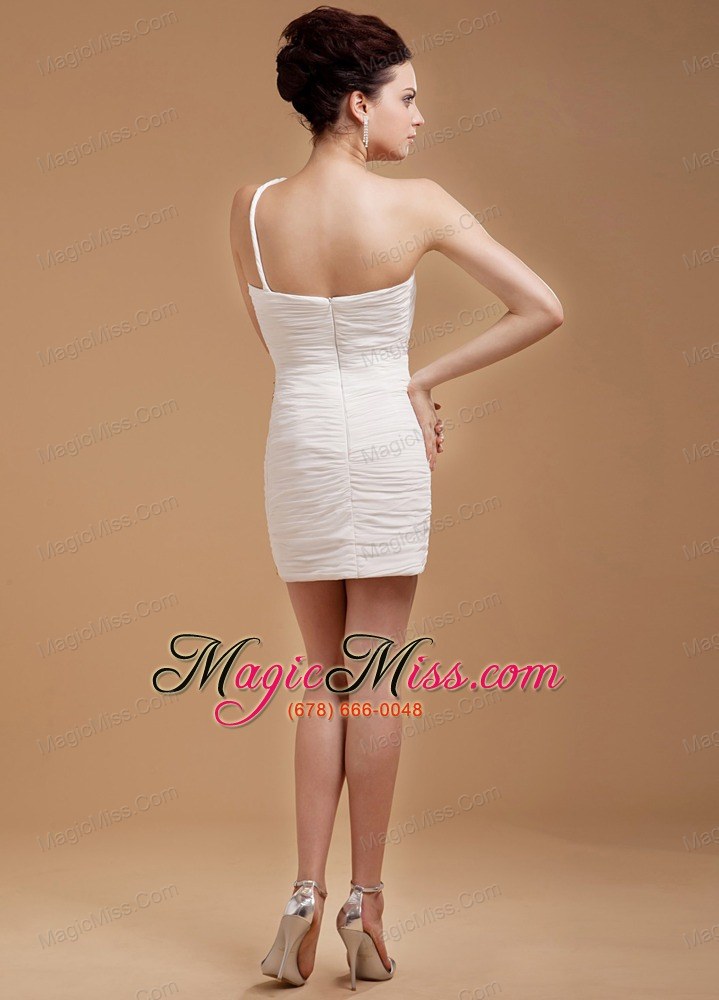 wholesale one shoulder cocktail dress with beaded mini-length for club