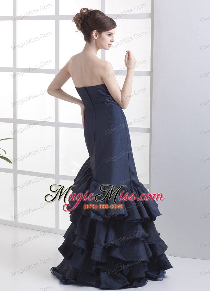 wholesale mermaid navy blue sweetheart neckline floor-length 2013 prom dress