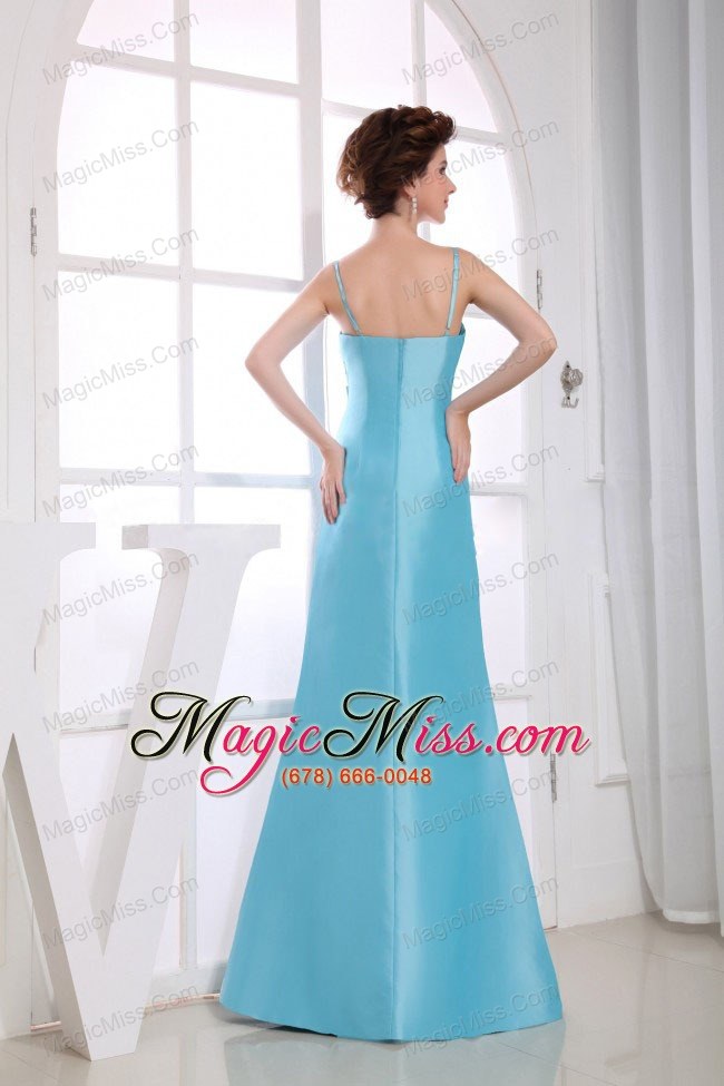 wholesale spaghetti straps aqua blue beading decorate bodice mermaid floor-length 2013 prom dress