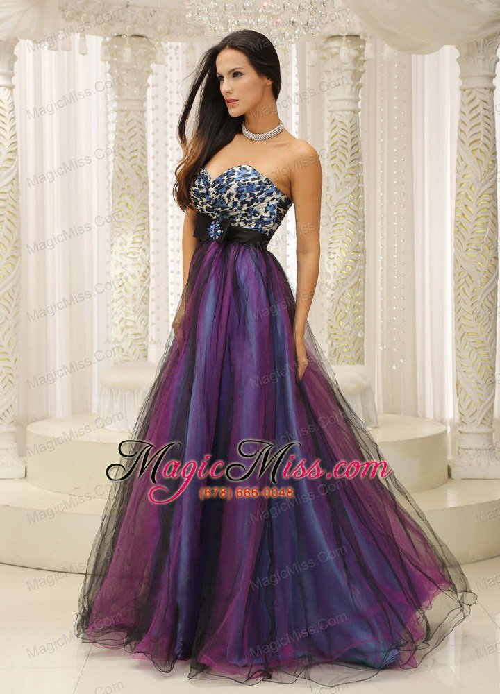wholesale leopard sweetheart and belt for prom dress colorful tulle in texas