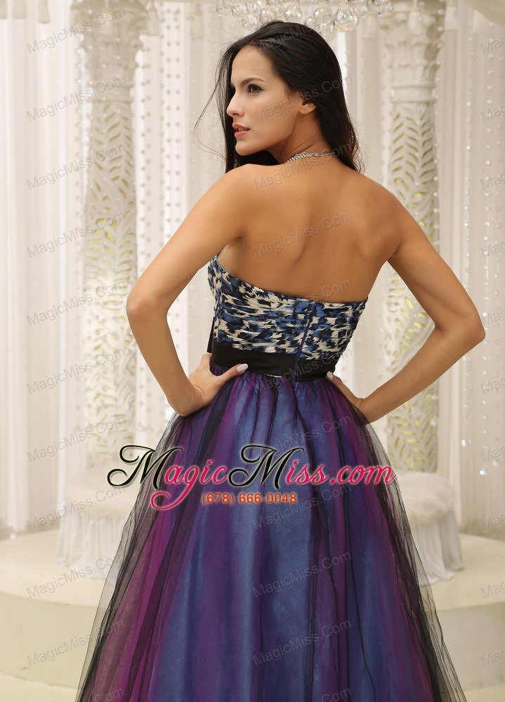 wholesale leopard sweetheart and belt for prom dress colorful tulle in texas