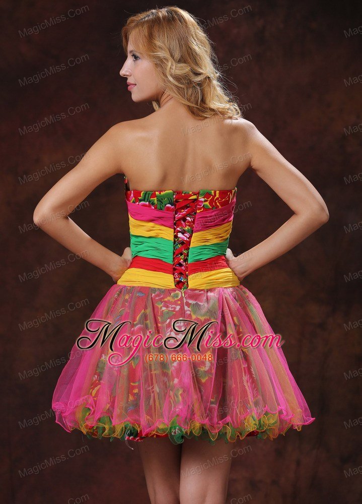 wholesale 2013 colorful sweetheart beaded mini-length club cocktail dress for custom made