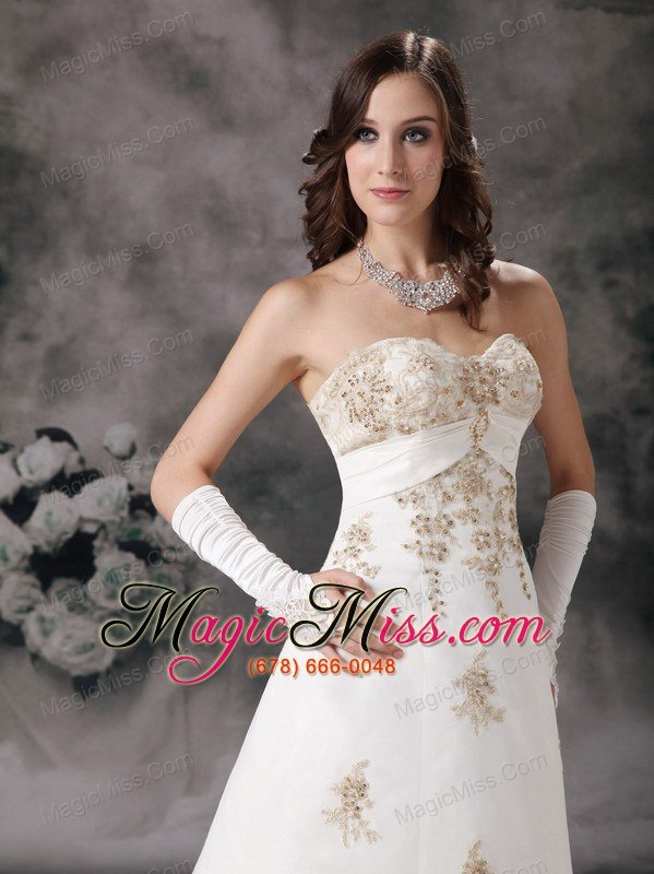 wholesale affordable a-line sweetheart court train lace beading wedding dress