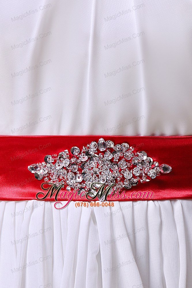 wholesale strapless beading belt chiffon wedding dress