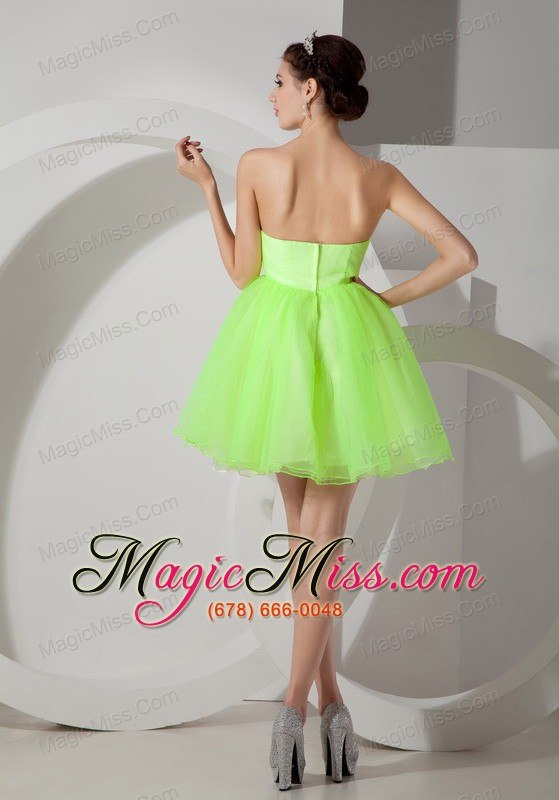 wholesale unique strapless short prom dress hand made flowers