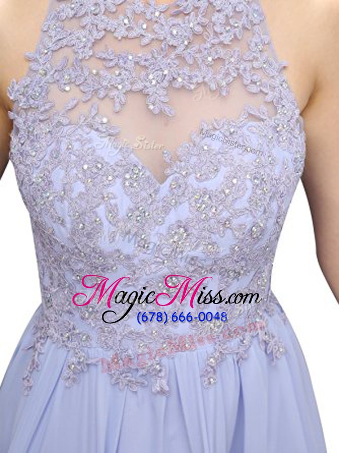 wholesale designer halter top sleeveless beading and lace zipper prom evening gown