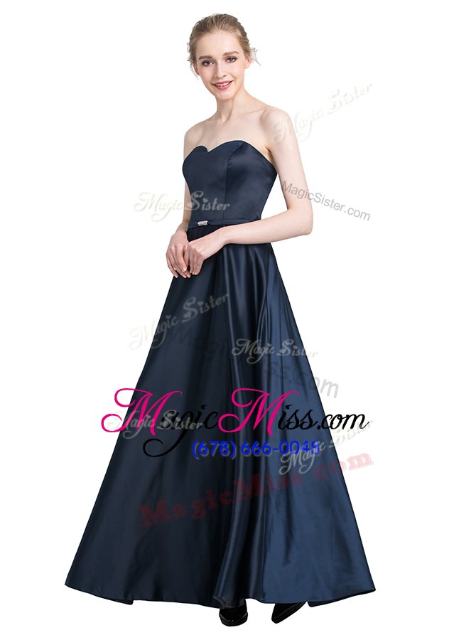 wholesale shining dark purple satin zipper prom party dress sleeveless floor length beading