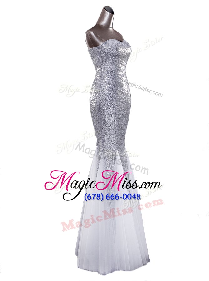 wholesale vintage mermaid sleeveless zipper floor length sequins military ball dresses