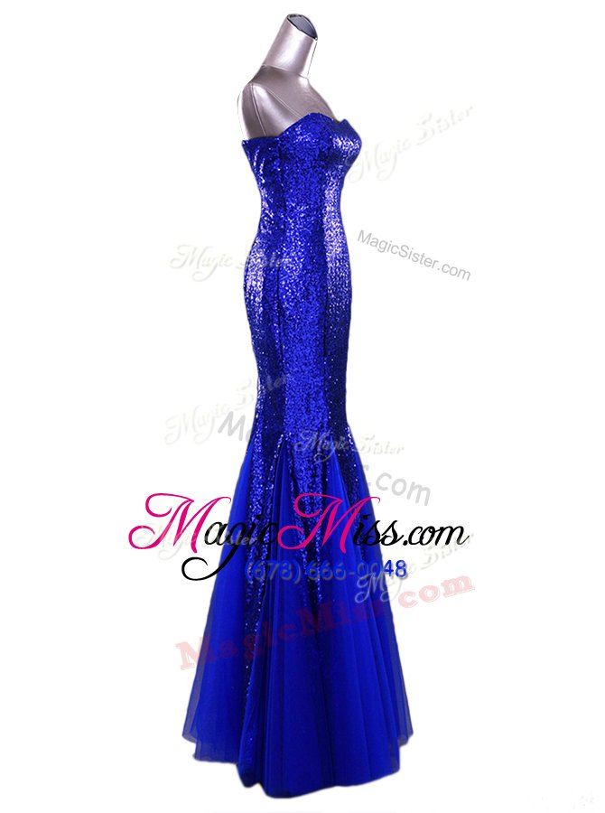 wholesale captivating gold mermaid strapless sleeveless sequined floor length zipper sequins prom evening gown