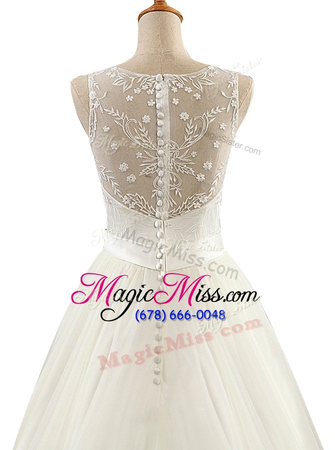 wholesale with train clasp handle wedding dress white and in for wedding party with lace brush train