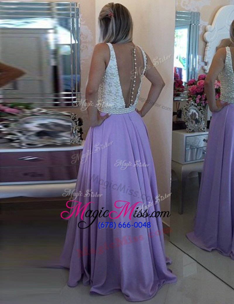 wholesale custom designed lilac dress for prom prom and party and for with ruching scoop sleeveless clasp handle