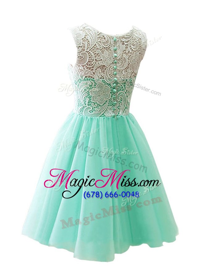 wholesale dynamic scoop sleeveless tulle hoco dress lace clasp handle