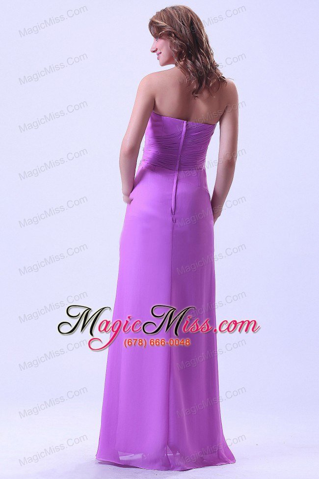 wholesale lavender prom dress with beaded chiffon