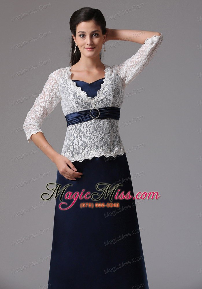 wholesale wholesale column v-neck mother of the bride dress with long sleeves and lace in chester connecticut