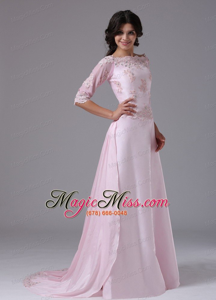 wholesale 1/2 sleeves and appliques for 2013 mother of the bride dress with taffeta in brisbane california