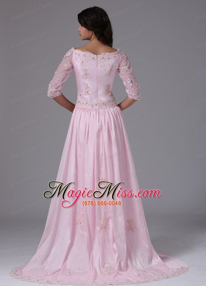 wholesale 1/2 sleeves and appliques for 2013 mother of the bride dress with taffeta in brisbane california