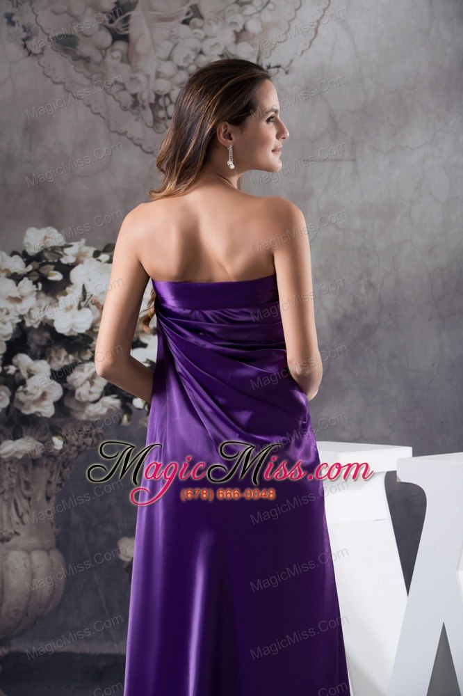 wholesale beautiful strapless ankle-length empire mother of the bride dress