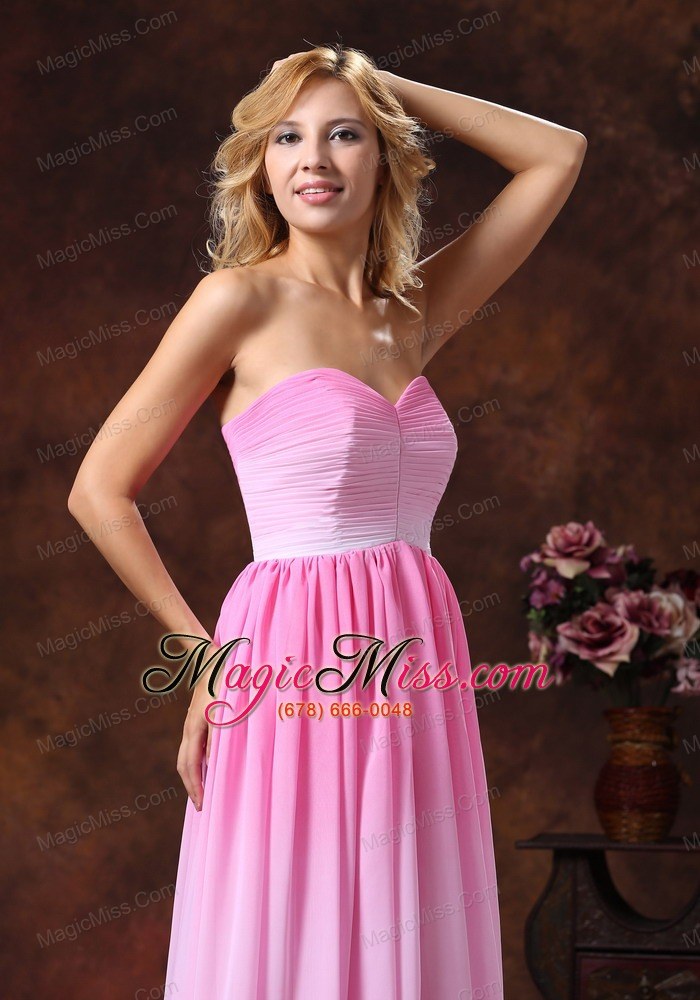 wholesale ombre color chiffon sweetheart prom dress