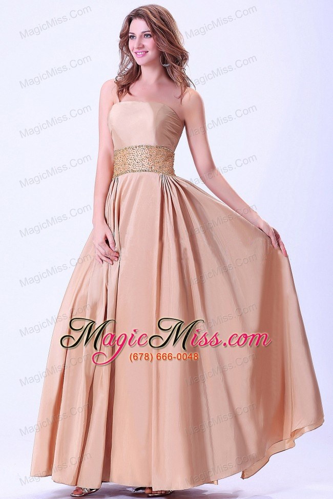 wholesale beaded prom / evening dress with ankle-length chiffon