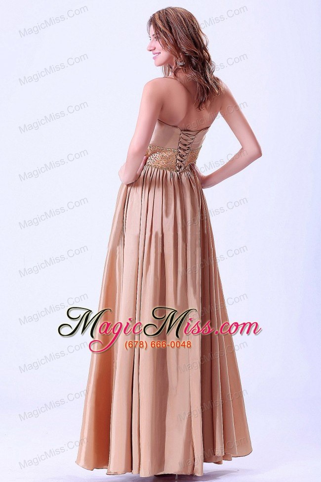 wholesale beaded prom / evening dress with ankle-length chiffon